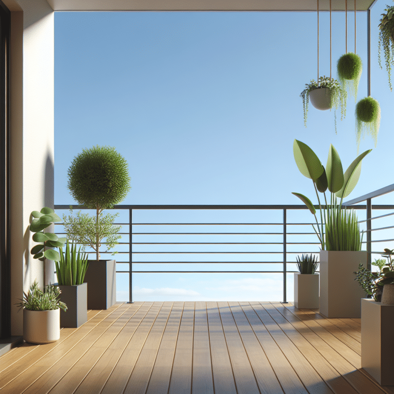 Minimalist Balcony Garden