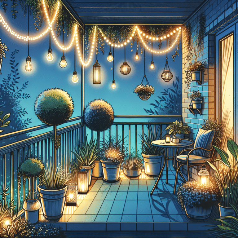 Balcony Garden Lighting Ideas