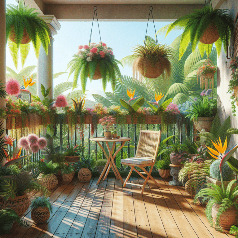 Tropical Balcony Garden