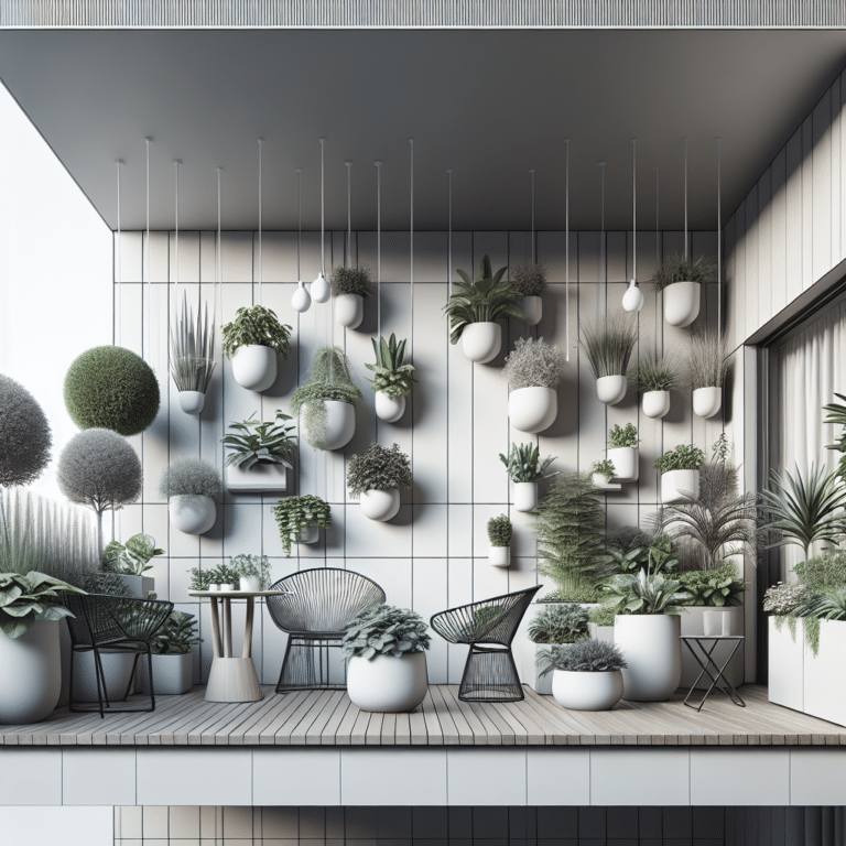 Minimalist Balcony Garden Design