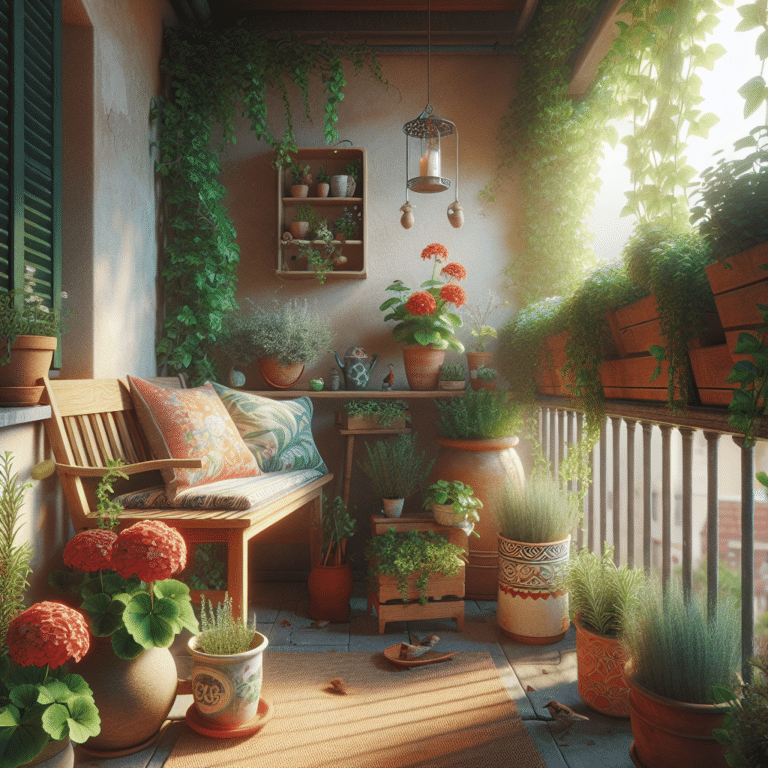 Cozy Balcony Garden