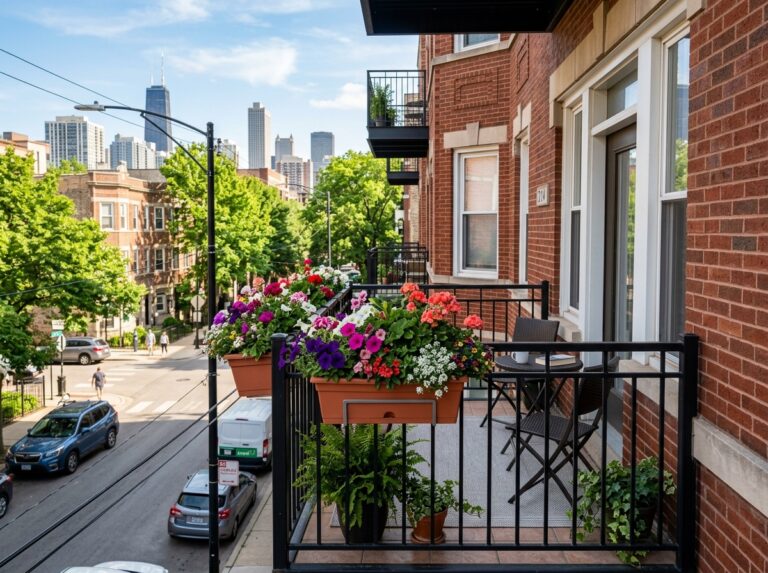 balcony rail mounted planter