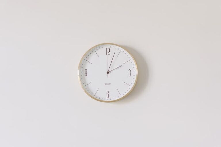 minimalist balcony wall clock