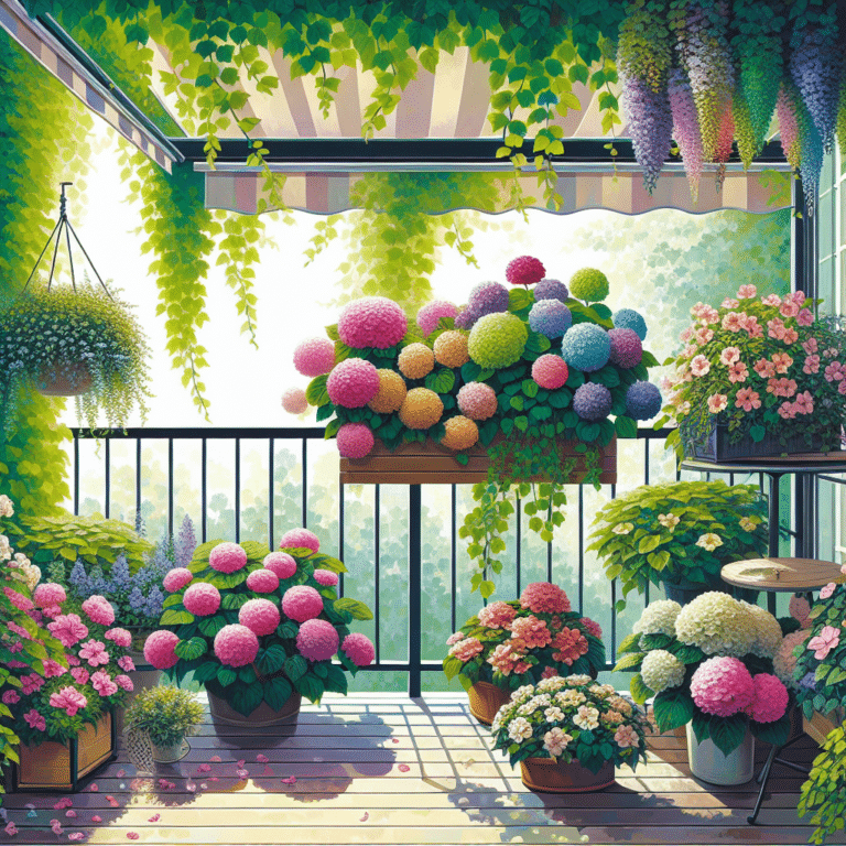 "Best Flowers for a Shaded Balcony