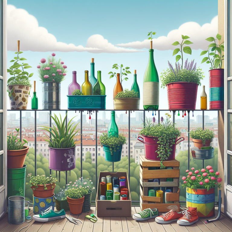 How to Use Recycled Containers in Balcony Gardening