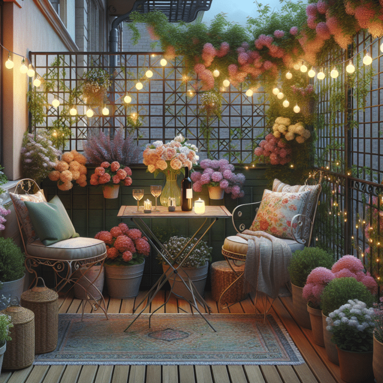 How to Design a Romantic Balcony Garden
