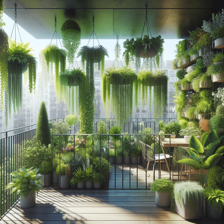  "Vertical Plants for Maximizing Balcony Space
