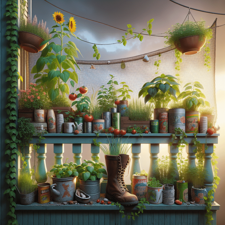 How to Use Recycled Containers in Balcony Gardening