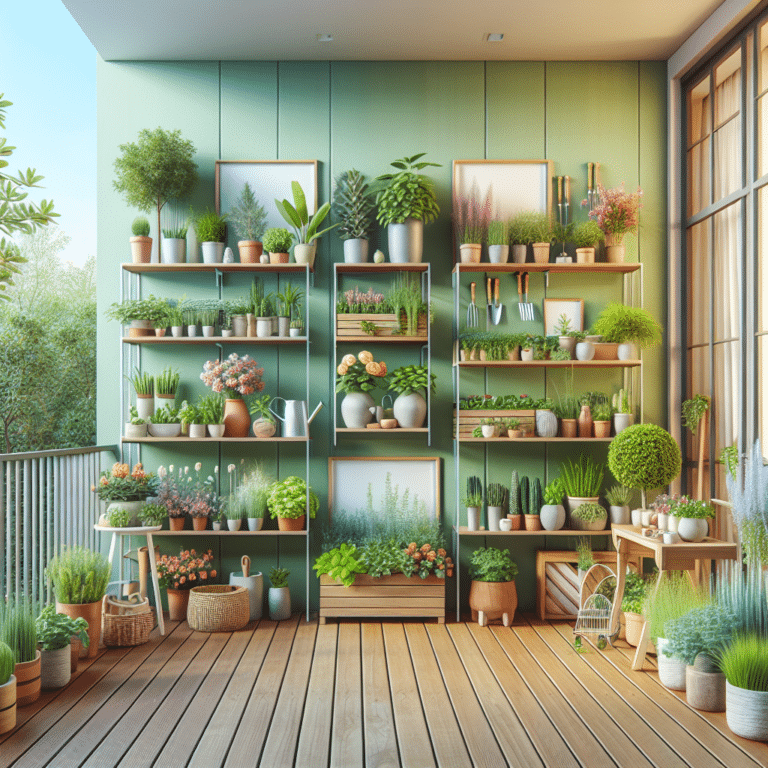Organizing Your Green Space With Balcony Garden Shelves