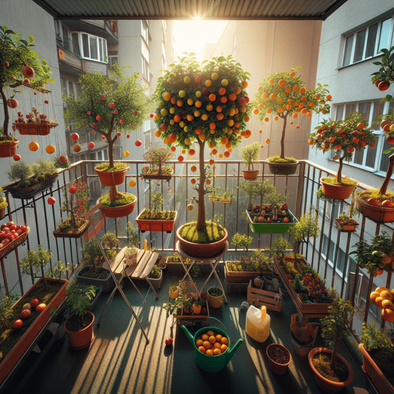 "Growing Miniature Fruit Trees on Your Balcony