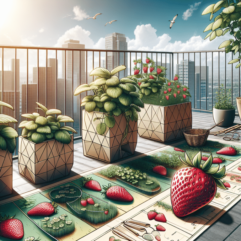  "Cultivating Strawberries on Your Balcony