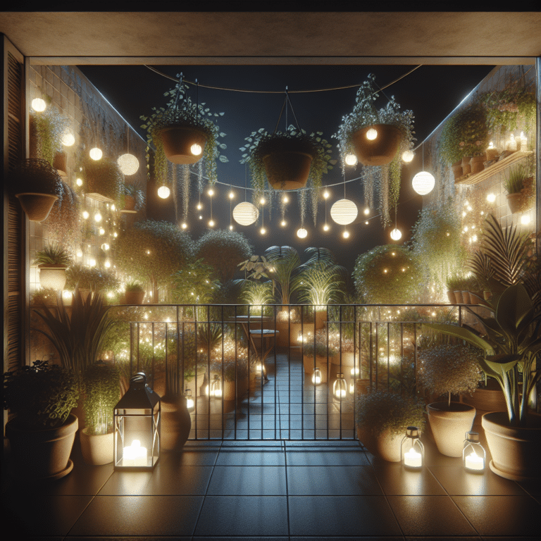 Balcony Garden Lighting Ideas