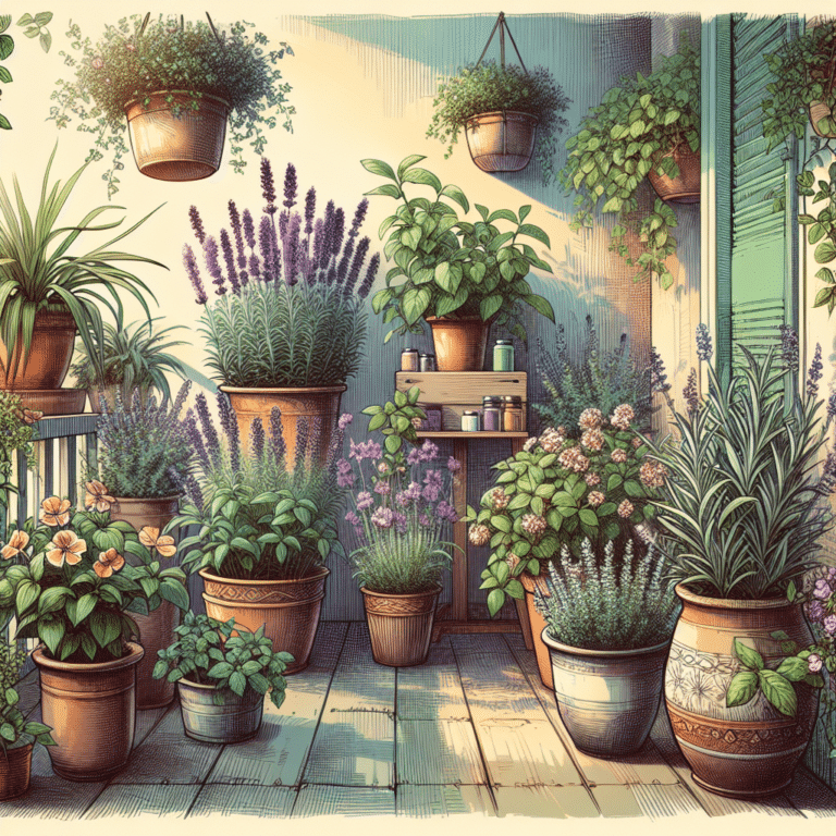 "Fragrant Aromatic Plants for Balcony Growing