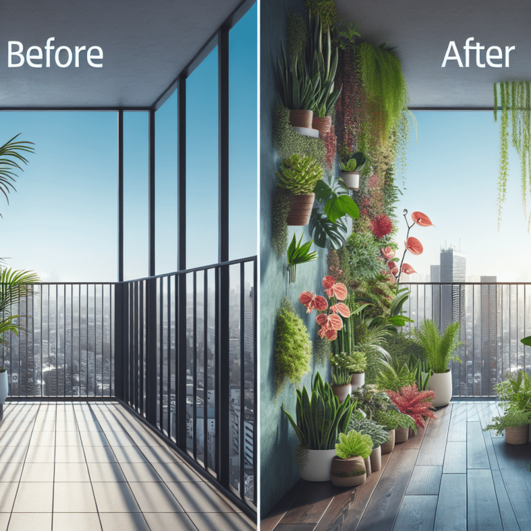 "Transforming Your Balcony with Indoor Plants