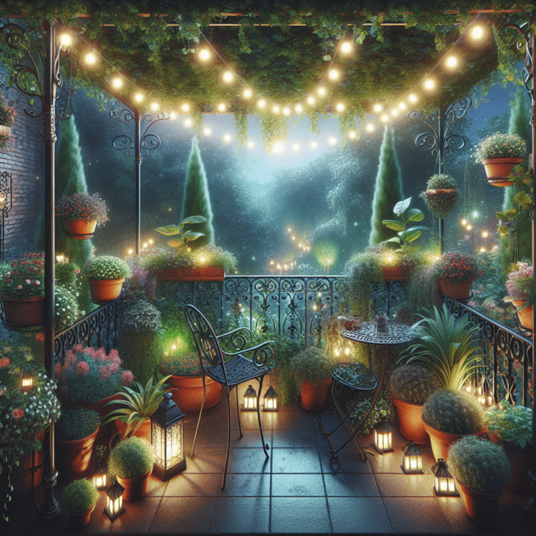 Balcony Garden Lighting Ideas