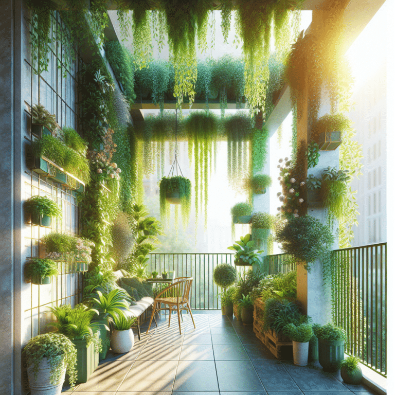  "Vertical Plants for Maximizing Balcony Space