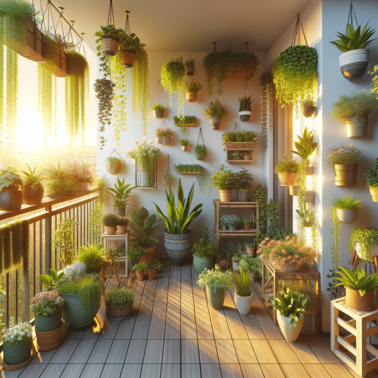 Decorating Tips for Plant-Filled Balconies".