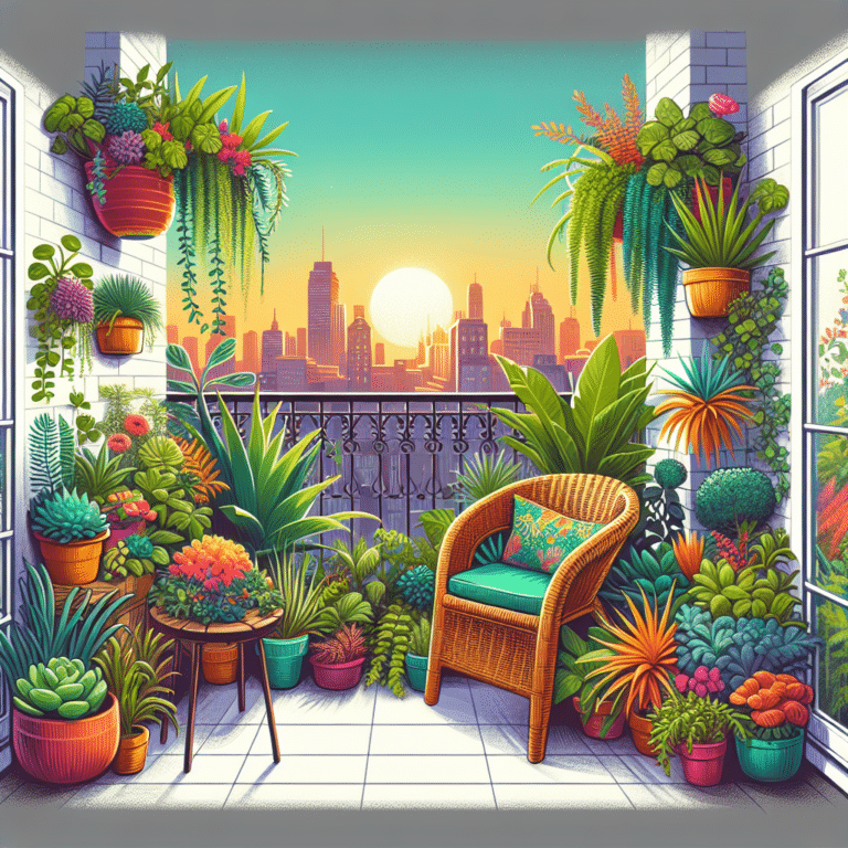 "Transforming Your Balcony with Indoor Plants